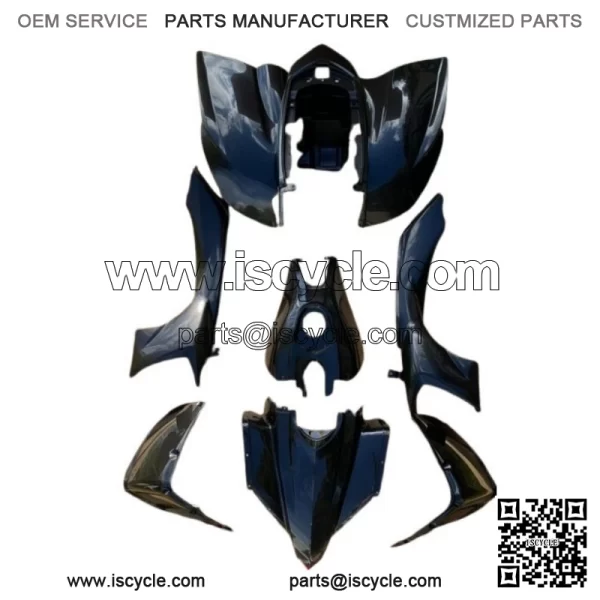 POLISPORT Plastic Kit Yamaha yfz450 2004-2014 BLACK 90074 - Image 2