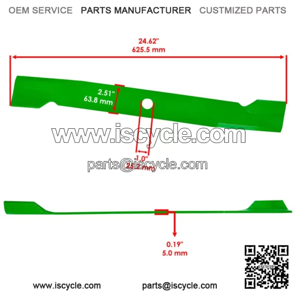 72" Deck Mulching Blade For Toro 72517 72912 72918 72928 72947 Z Master - Image 2