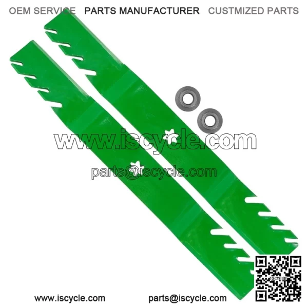 112-0315 1120315 42" Deck Blades w/ Nuts for Toro LX420 LX423 LX425 LX426 LX427 - Image 5