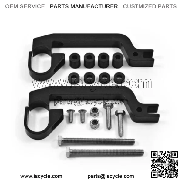 Sentinel Handguard Guards Kit Mount Black Yamaha YFZ 450R YFZ 450 - Image 3