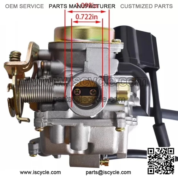 GY6 50cc 100cc Big Bore Carb Carburetor 139QMB 139QMA Scooter Moped ATV 19mm - Image 2