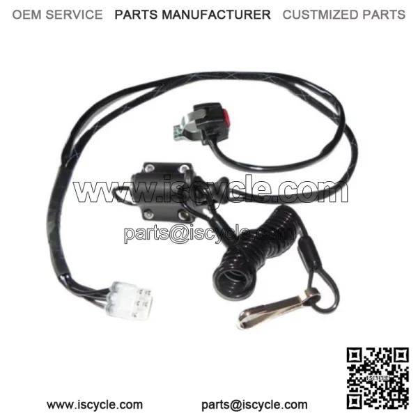 PUSH BUTTON START KIT with TETHER KILL SWITCH Honda TRX450ER TRX 450R 06-14 - Image 2