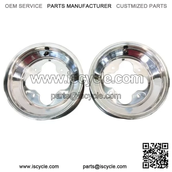 A5 10" 10x5 3+2 Front Aluminum Wheels Rims Polished YFZ450 Banshee Raptor - Image 2