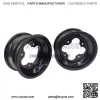BLACK A5 10" 3+2 FRONT ALUMINUM ROLLED LIP WHEELS RIMS YFZ450 YFZ450R RAPTOR - Image 3