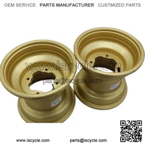 2 x 9" rear aluminum wheels rims 4x115 Yamaha Banshee Raptor 700 YFZ450r GOLD