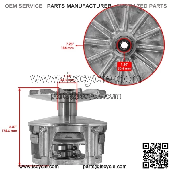 Primary Drive Clutch w/ Tool for Polaris RZR Trail S 1000 EPS 2023-25 (Non-EBC) - Image 2