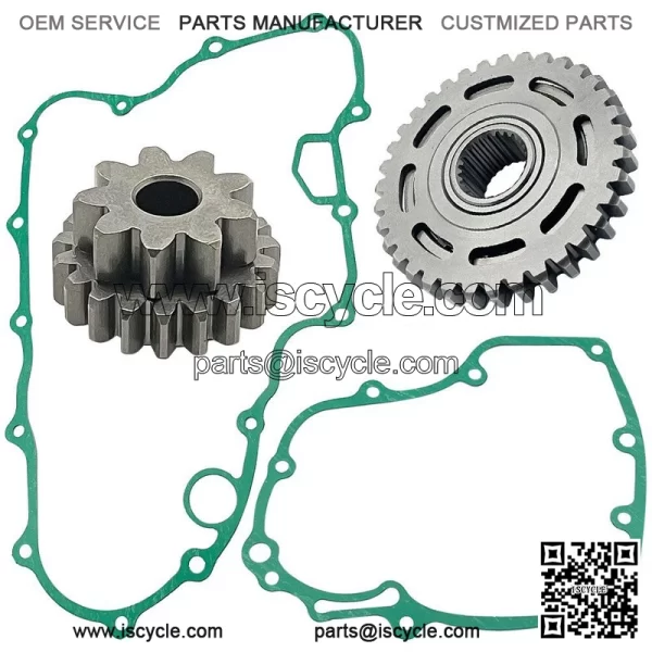 One Way Starter Clutch W/Gear Bearing Cover Gasket Kit for Honda TRX450ER TRX450 - Image 2