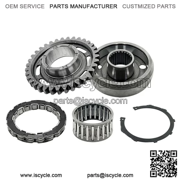 One Way Starter Clutch W/Gear Bearing Cover Gasket Kit for Honda TRX450ER TRX450 - Image 5