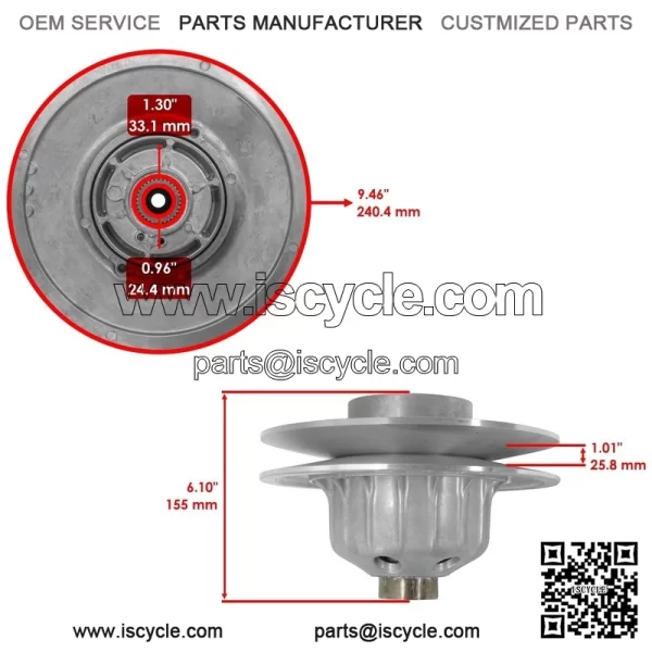 49094-0045 Clutch Converter Aramid Belt For Kawasaki Mule 3000 3010 KAF620 01-08 - Image 3