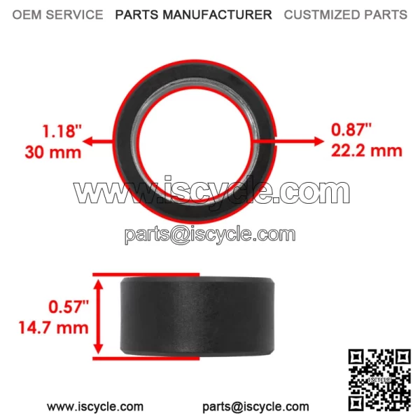 Clutch Roller Weight Slider Spacer O-Ring for Yamaha Wolverine 450 YFM450F 06-10 - Image 2