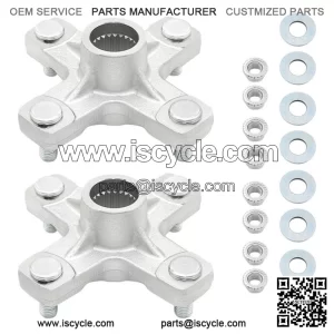 2PCS Rear Wheel Hub Kit for Yamaha Blaster 200 YFS200 1988-2006 2XJ-25383-50-00 (For: Yamaha)