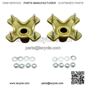 NEW 2 x REAR HUBS Honda 400EX 300EX TRX450R 4x110mm 1987-2020 + lugnuts (For: Honda)