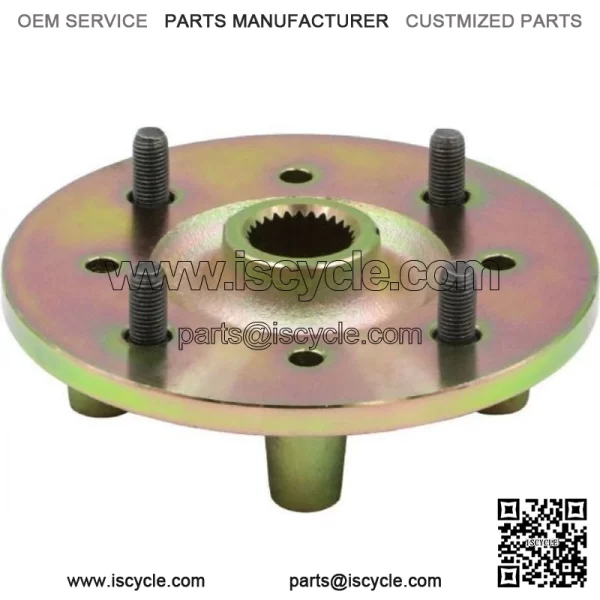 Wheel Hub - Front, UTV, Hisun, 700cc, 27 Spline Trivalent zinc - Image 2