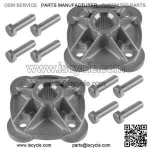 Polaris Scrambler 500 1997-1998/2005-2012 Rear Wheel Hubs w/Hardware (Left/Right)
