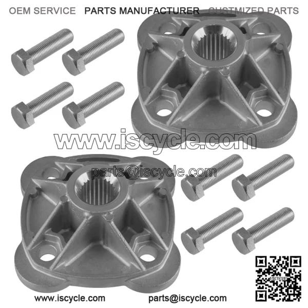 Polaris Scrambler 500 1997-1998/2005-2012 Rear Wheel Hubs w/Hardware (Left/Right)