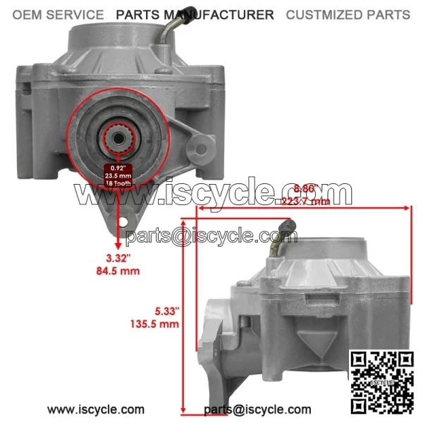 Complete Rear Differential Gear Case For Can-Am Outlander 800 800R 2006-2011 - Image 2