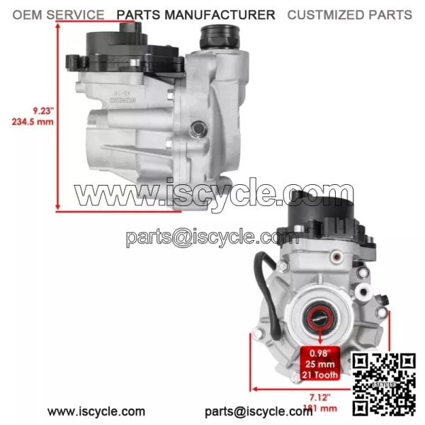 Complete Front Differential For Yamaha 5Km-46160-15-00 5Km-46160-12-00 Aluminum alloy color - Image 2