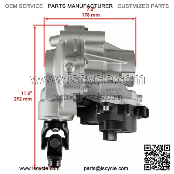 Complete Front Differential For Yamaha 5KM-46160-07-00 5KM-46160-00-00 Gear Case Natural color of aluminum alloy - Image 2
