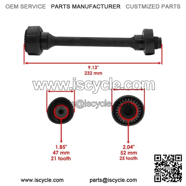 Rear Differential W/ Propeller Drive Shaft For Yamaha Grizzly 660 YFM660F 03-08 - Image 4
