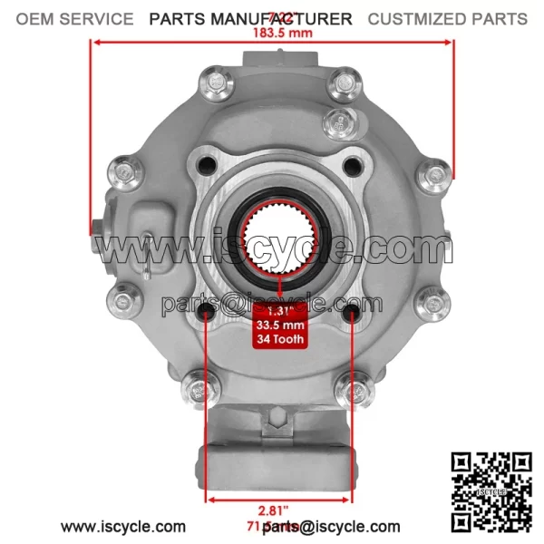 Rear Differential For Honda Sportrax 250 TRX250EX 2001-07 41300-HN6-010 - Image 2