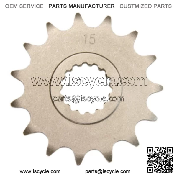 15 Tooth Front Steel Sprocket 15T for Yamaha Raptor 700, YFZ450R & YFZ450X