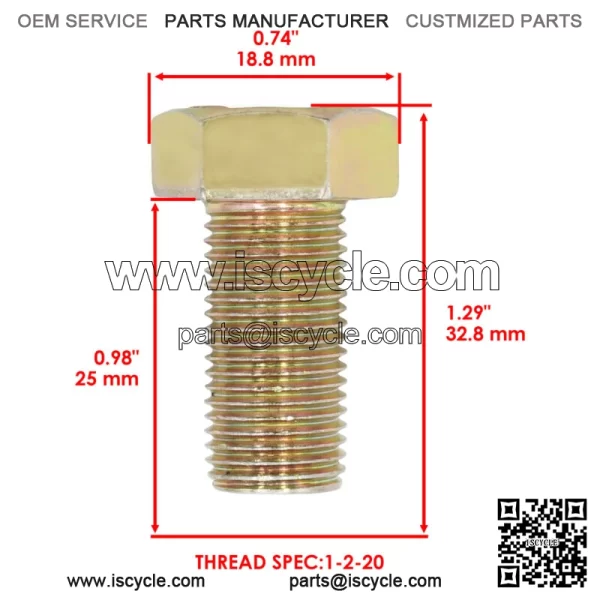1-800531 3213-1 1-513435 E513435 3290-450 Deck Blade Bolt For Exmark For Toro - Image 2