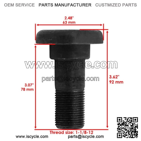 802-263C 802-277C Deck Blade Bolt Kit For Land Pride RC1548 RC1560 4615 RCM3715 - Image 2