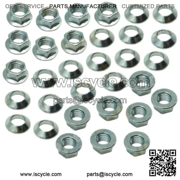 16 Specbolt TRX450 Fourtrax ATV Lug Nut Kit Honda  TRX450R M10-1.25 Flange Nuts