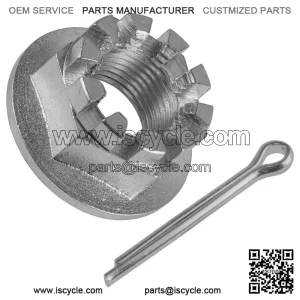 Rear Axle Castle Nut & Pin for Honda TRX450R 2005-2009
