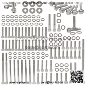 YAMAHA 2006 & UP YFM700R YFM 700 RAPTOR POLISHED STAINLESS ENGINE BOLT KIT SET