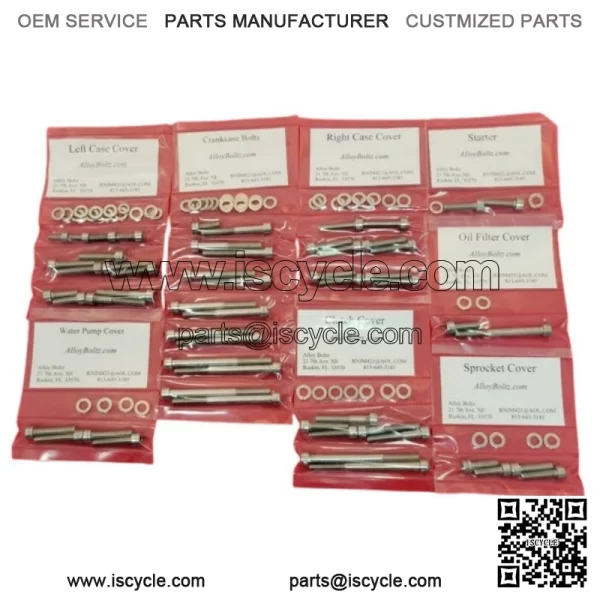 YAMAHA 2004-2013 YFZ450 YFZ 450 POLISHED STAINLESS ATV ENGINE BOLT SCREW KIT SET