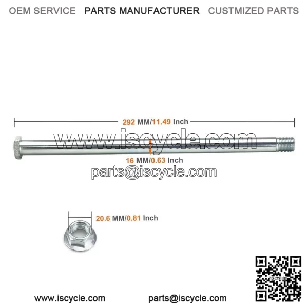 Swing Arm Pivot SHAFT Bolt & Nut for Yamaha Raptor 660R YFZ450 2001 2002 - 2013 - Image 2