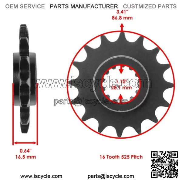 Drive Chain & Sprocket for Husaberg FC501 1994 / FC600 1994 23801-MEE-D00 - Image 2