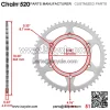 Drive Chain & Sprockets for Honda CRF450L 2019-2020 40530-KA3-831 40530-KA4-733 - Image 3