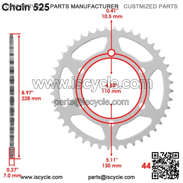 Drive Chain & Sprockets For Suzuki GSXS1000 2016-2024 27600-33E50-116 - Image 2