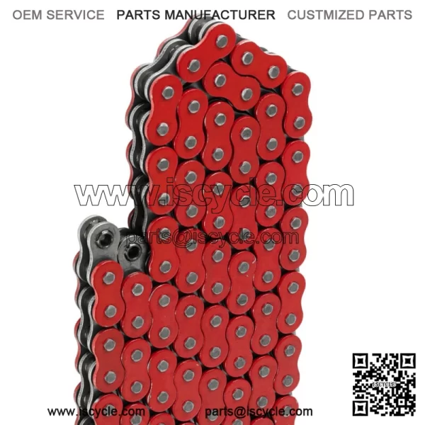O-Ring Drive Chain for Honda TRX450R 2004 2005 2006 2007 2008 Red - Image 3