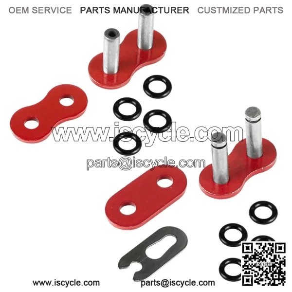 O-Ring Drive Chain for Honda TRX450R 2004 2005 2006 2007 2008 Red - Image 4