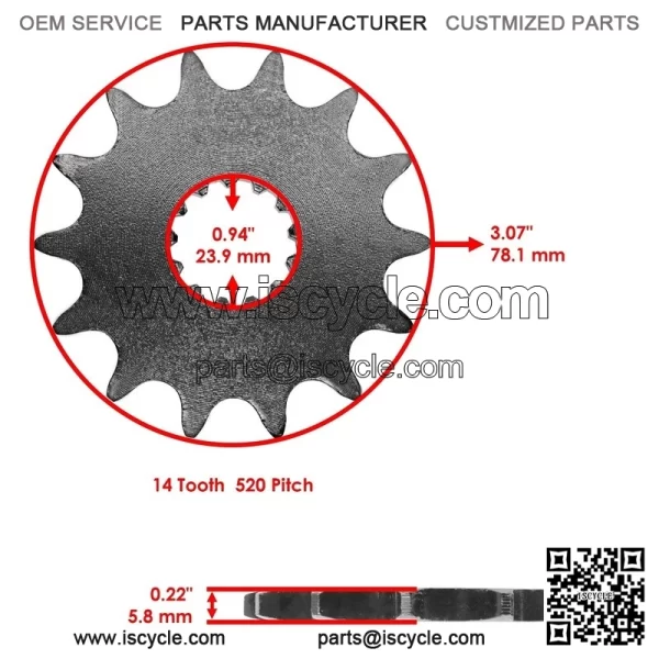 Blue Drive Chain And Sprockets Kit for Yamaha YFZ450 YFZ450V 2004-2013 - Image 2