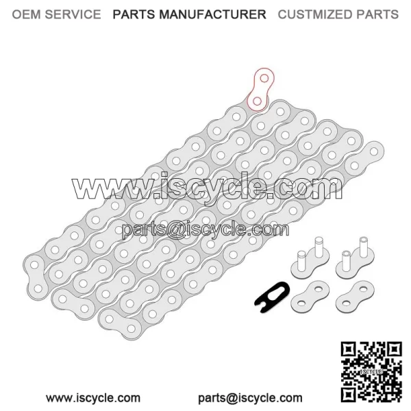 Polaris Scrambler 500 4X4 1997-2012 Drive Chain - Image 2