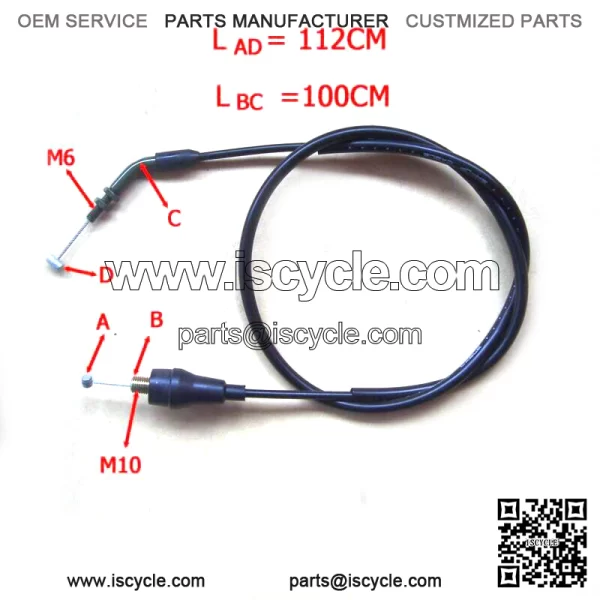 Orignal Throttle Cable 9CR6-105000 CFMOTO Cforce 400AU-2016 500EPS 600EPS ATV