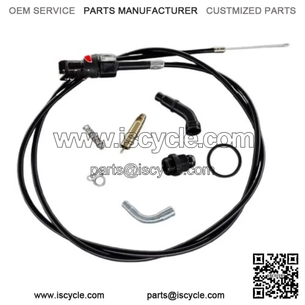 Choke Cable & Carburetor Plunger Valve For Honda Foreman 450 TRX450 FE FM ES S - Image 4
