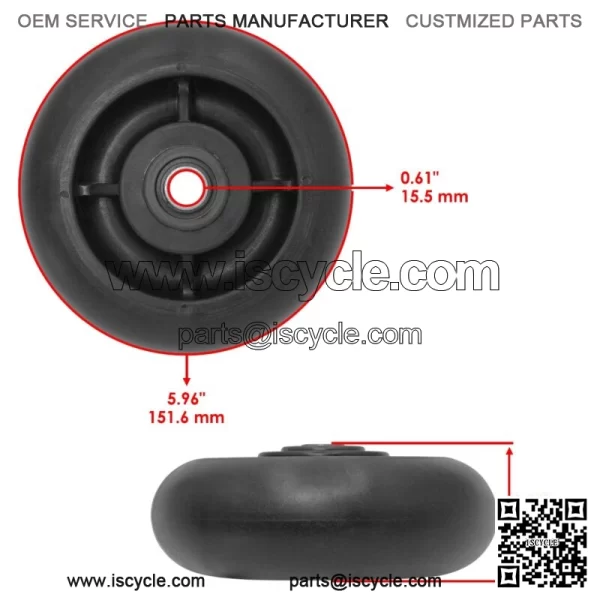 Deck Mower Wheel for John Deere 4100 4200 4300 4400 4500 4600 4700 60" AM107558 - Image 2