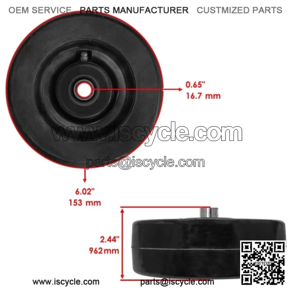 Deck Mower Wheel for John Deere 4100 4200 4300 4400 4500 4600 4700 60" AM107558 - Image 3