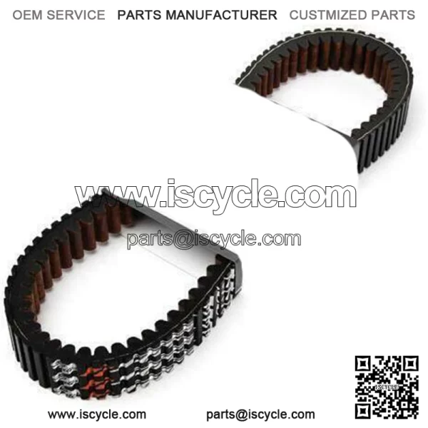 Heavy Duty G-Force CVT Drive Belt for Polaris Snowmobile 44G4553 Top-cog (For: Polaris)