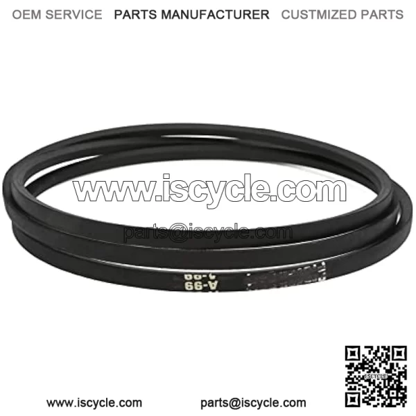 Lawn Mower Belt, 532197253 101inx1/2in/254cmx1.27cm Rubber Replacement Belt Part for Husqvarna