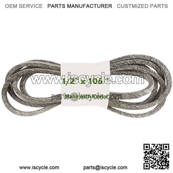 1/2 x 106 inch Lawn Mower Cutting Belt Pull Belt with Kevlar Replacement for Husqvarna AYP 532405143 584453101 Craftsman 7133156