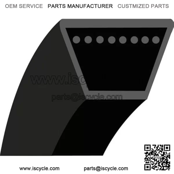 Husqvarna rubber wedge belt for mowers ?C Jonsered models lt130 & hflt130 a ?C (13 CH 36") ?C (section: 1/2", L: 78 1/2)-N ?? Origin: 532131264