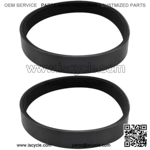 2 pcs. 6PJ348 rubber drive belt for electric mower, synchronous belt circumference 348 mm width 14 mm, suitable for most mowers
