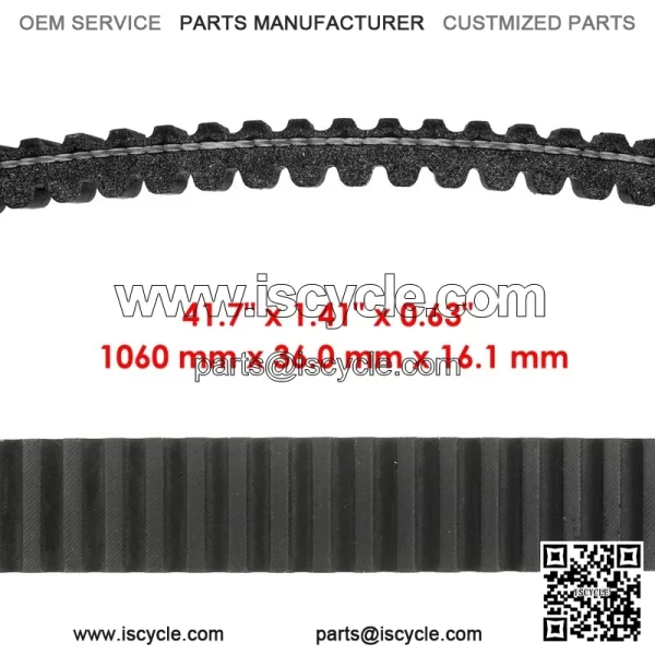 Drive Aramid Belt for Arctic Cat M6 M8 EFI 141 153 162 2007-2011 / 0627-046 - Image 2