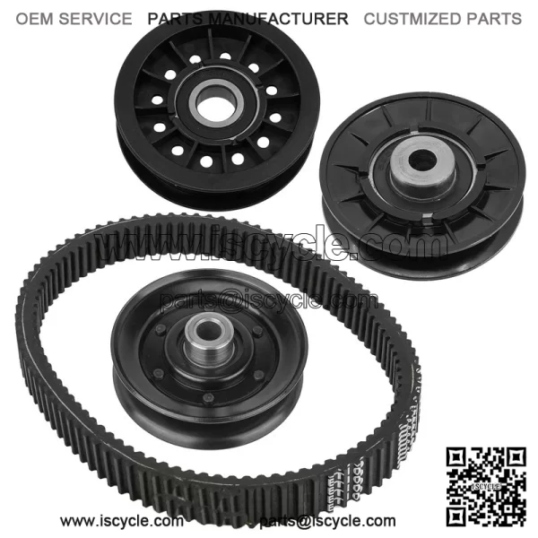 AM115682 AM128646 M114763 Drive Pulleys & Belt For John Deere GT242 GT262 GT275